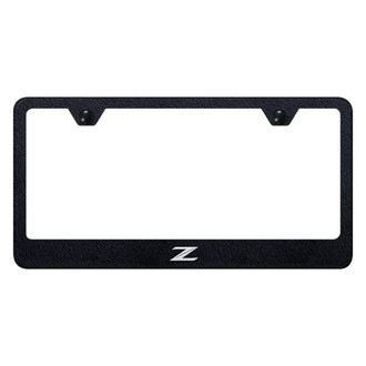 Autogold® - Rugged Black License Plate Frame with Laser Etched Z New Logo