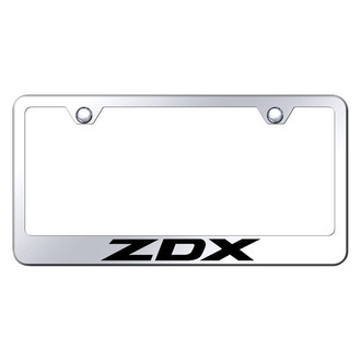 Autogold® - Chrome License Plate Frame with Laser Etched ZDX Logo