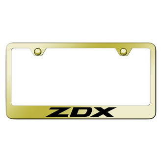 Autogold® - Gold License Plate Frame with Laser Etched ZDX Logo