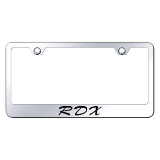 Autogold® - Chrome License Plate Frame with Script Laser Etched RDX Logo