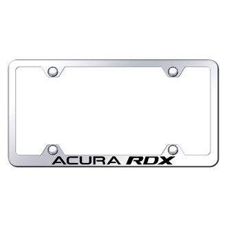 Autogold® - Wide Body Chrome License Plate Frame with Laser Etched Acura RDX Logo