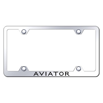 Autogold® - Wide Body License Plate Frame with Laser Etched Aviator Logo