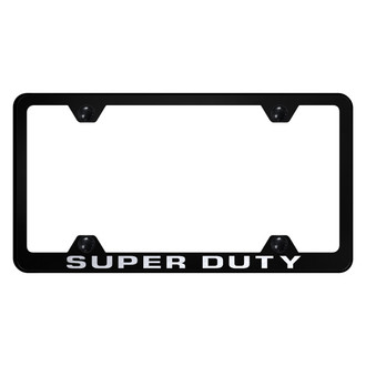 Autogold® - Wide Body License Plate Frame with Laser Etched Super Duty Logo