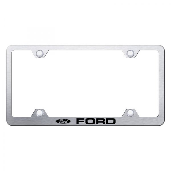 Autogold® - Wide Body License Plate Frame with Laser Etched Ford Logo