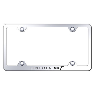 Autogold® - Wide Body Chrome License Plate Frame with Laser Etched MKT Logo