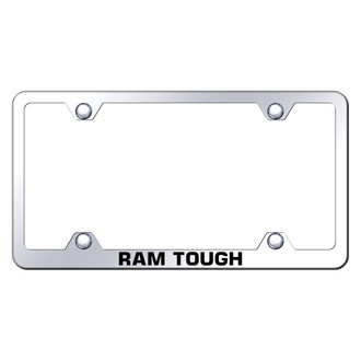 Autogold® - Wide Body Chrome License Plate Frame with Laser Etched Tough Ram Logo