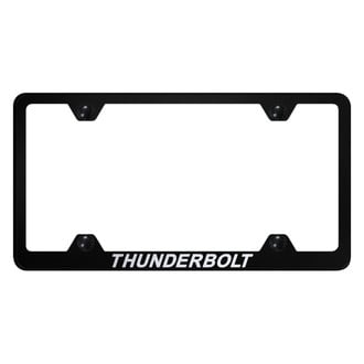 Autogold® - Wide Body License Plate Frame with Laser Etched Thunderbolt Logo