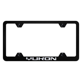 Autogold® - Wide Body License Plate Frame with Laser Etched Yukon Logo