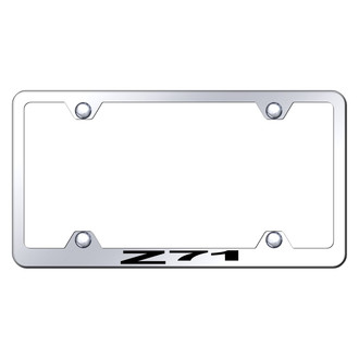 Autogold® - Wide Body Chrome License Plate Frame with Laser Etched Z71 Logo