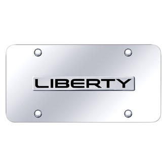 Autogold® - Chrome License Plate with 3D Chrome Liberty Logo