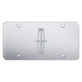 Autogold® - License Plate with 3D Lincoln New Plain Emblem