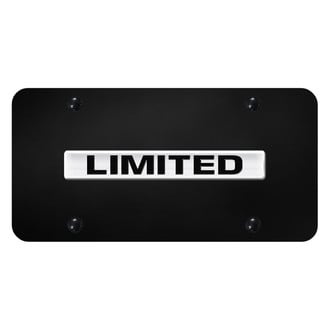 Autogold® - License Plate with 3D Black Limited Logo