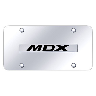 Autogold® - Chrome License Plate with 3D Chrome MDX Logo