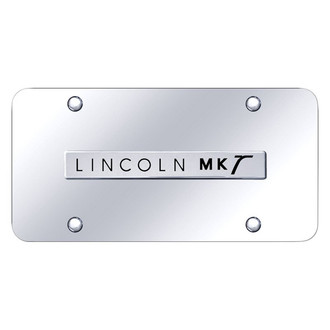 Autogold® - Chrome License Plate with 3D Chrome MKT Logo