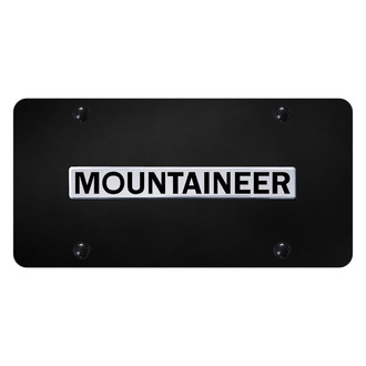 Autogold® - License Plate with 3D Mountaineer Logo