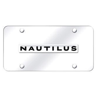Autogold® - Chrome on Mirrored License Plate with Nautilus Logo