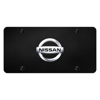 Autogold® - License Plate with 3D Chrome Nissan New Emblem