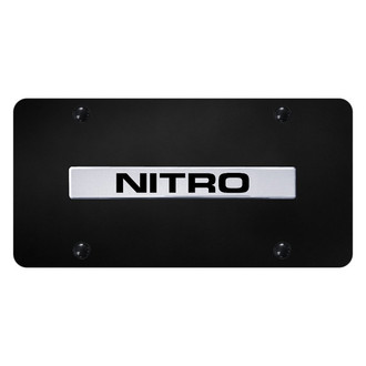 Autogold® - License Plate with 3D Chrome Nitro Logo