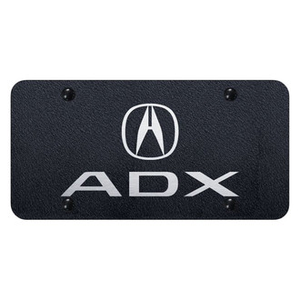 Autogold® - Rugged Black License Plate with Laser Etched ADX Logo