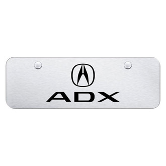 Autogold® - Brushed Mini Size License Plate with Laser Etched ADX Logo