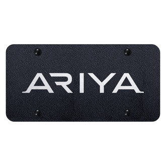 Autogold® - Rugged Black License Plate with Laser Etched Ariya Logo