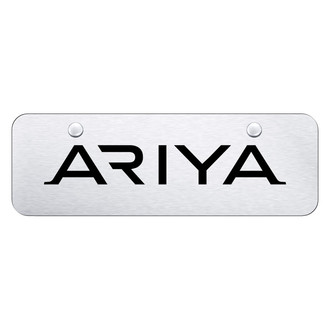 Autogold® - Brushed Mini Size License Plate with Laser Etched Ariya Logo
