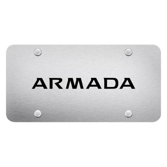 Autogold® - Brushed License Plate with Laser Etched Armada Logo