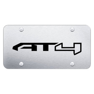 Autogold® - Brushed License Plate with Laser Etched AT4 Logo