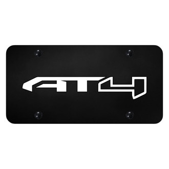 Autogold® - UV Printed Carbon Fiber License Plate Frame with Black AT4 Logo