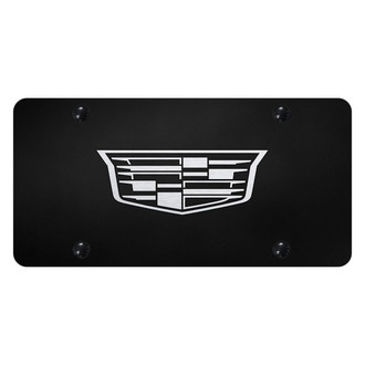 Autogold® - License Plate with Laser Etched Cadillac New Emblem