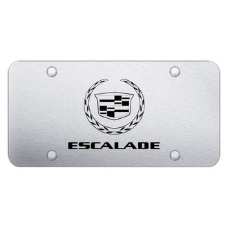 Autogold® - Brushed License Plate with Laser Etched Escalade Logo