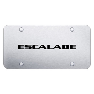 Autogold® - Brushed License Plate with Laser Etched Escalade Logo