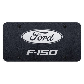 Autogold® - Rugged Black License Plate with Laser Etched F-150 Logo