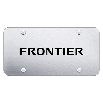 Autogold® - Brushed License Plate with Laser Etched Frontier Logo