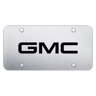 Autogold® - Brushed License Plate with Laser Etched GMC Logo