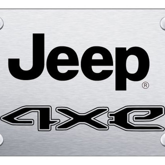 Autogold® - License Plate with Laser Etched Jeep 4xe Logo