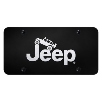 Autogold® - License Plate with Laser Etched Jeep Climbing Logo
