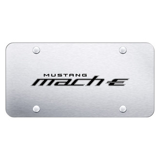 Autogold® - Brushed License Plate with Laser Etched Mach-E Logo