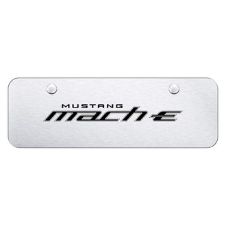 Autogold® - Brushed Mini Size License Plate with Laser Etched Mach-E Logo