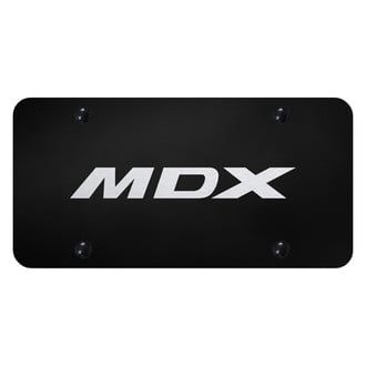 Autogold® - Black License Plate with Laser Etched MDX Logo