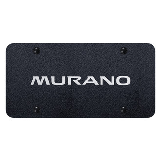 Autogold® - Rugged Black License Plate with Laser Etched Murano Logo