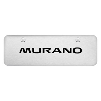 Autogold® - Brushed Mini Size License Plate with Laser Etched Murano Logo