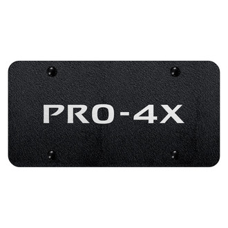 Autogold® - Rugged Black License Plate with Laser Etched PRO-4X Logo
