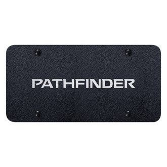 Autogold® - Rugged Black License Plate with Laser Etched Pathfinder Logo
