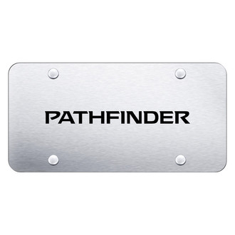 Autogold® - Brushed License Plate with Laser Etched Pathfinder Logo