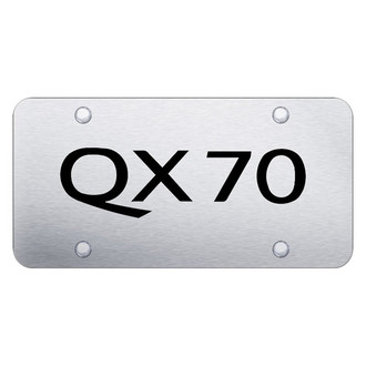 Autogold® - Brushed License Plate with Laser Etched QX70 Logo