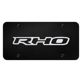Autogold® - Black License Plate with Laser Etched RHO Logo