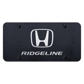 Autogold® - Rugged Black License Plate with Laser Etched Ridgeline Logo