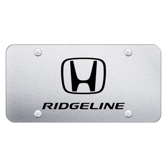 Autogold® - Brushed License Plate with Laser Etched Ridgeline Logo