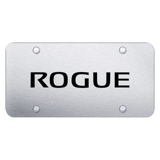 Autogold® - Brushed License Plate with Laser Etched Rogue Logo